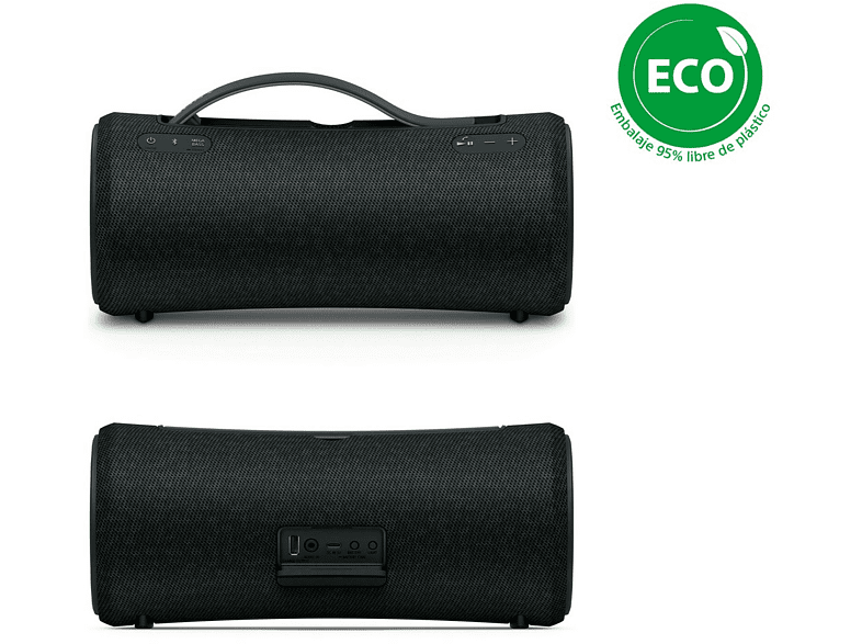 Altavoz inalámbrico - Sony SRS-XG300, Portatil,  Bluetooth, Con iluminación, Resistente al agua, Powerbank, Carga Rápida, 25 Horas, Negro