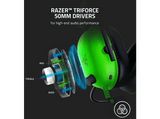 Auriculares gaming - Razer BlackShark V2 X, De diadema, Con cable, Jack 3.5 mm, Sonido 7.1, Micrófono, Verde