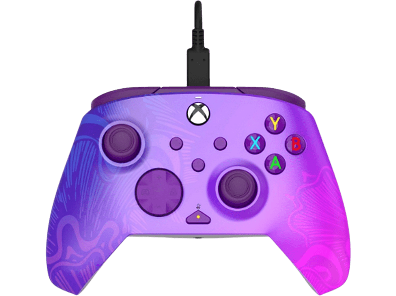 Mando - PDP XX RWCPFL, Xbox Series X - Rematch Wired Controller Purple Fade Licenciado, Morado