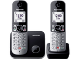 Teléfono - Panasonic KX-TG6852SP, Dúo, Inalámbrico, Identificación de llamadas, No molestar, Negro + Base