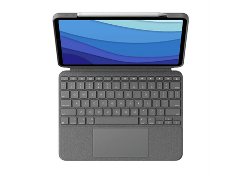 Fundacon teclado - Logitech Combo Touch iPad Pro 11-inch (2018 - 2021), Con teclado, Smart Connector, Gris
