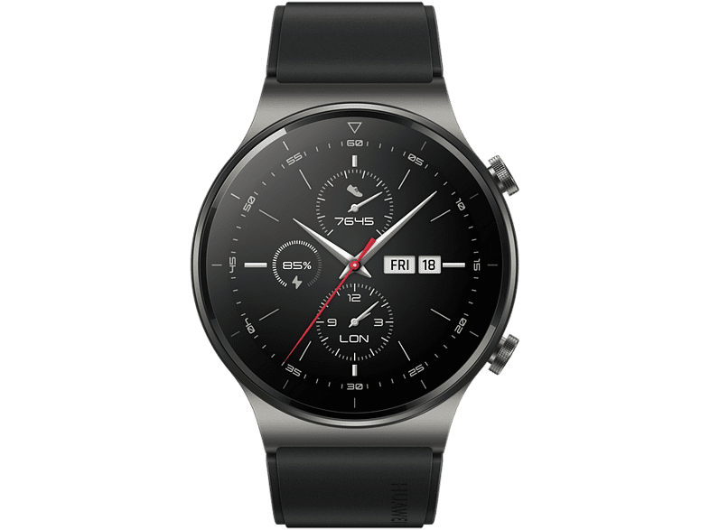 Smartwatch - Huawei WatchGT2Pro, AMOLED, Resistente Agua 5 ATM, Medición oxígeno en sangre, Negro