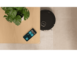 Robot friegasuelos - Cecotec Conga 7290 Eternal Home X-Treme, Láser, Incluye base autovaciado, 2 L, 110 min, 3 niveles potencia, Alexa, Wi-Fi, Negro
