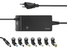 Cargador para portátil - Hama Universal Notebook Power Supply Unit, Para portátiles, 90 W, 8 conectores, Negro