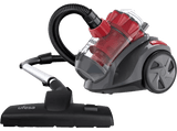 Aspirador sin bolsa - Ufesa AS4046 Wadi, 800 W, 2 l, Filtro HEPA lavable, Ruedas de goma, Negro/Rojo