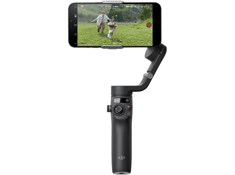 Gimbal - DJI Osmo Mobile 6, Plegable, Para teléfonos, Bluetooth 5.1, Autonomía hasta 6h, Negro