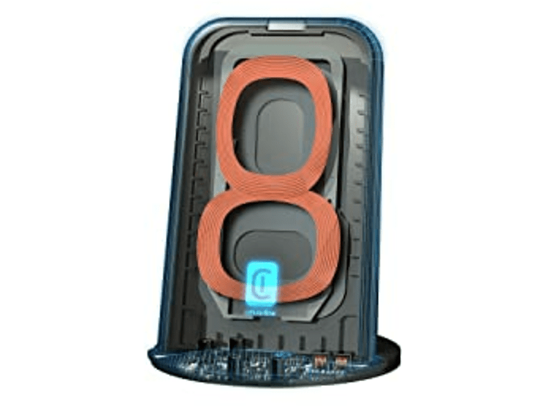 Cargador inalámbrico- Cellular Line WIRELESTAND15WTYCK, 15 W, Universal, Negro