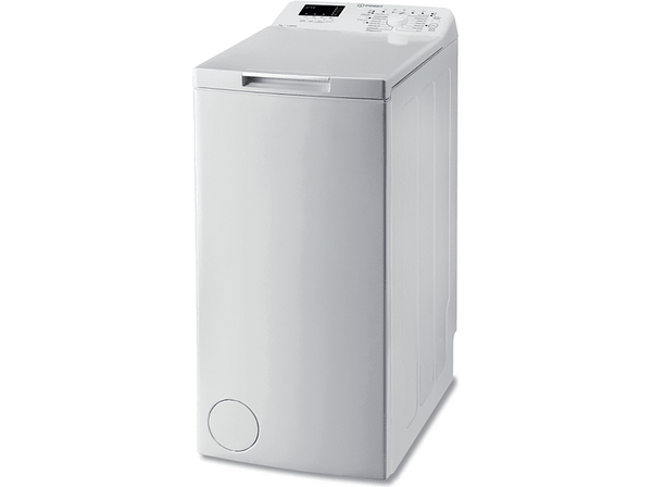 Lavadora carga superior - Indesit BTW S72200 SP/N, 7 kg, 1200 rpm, RapidWash, 13 programas, Blanco