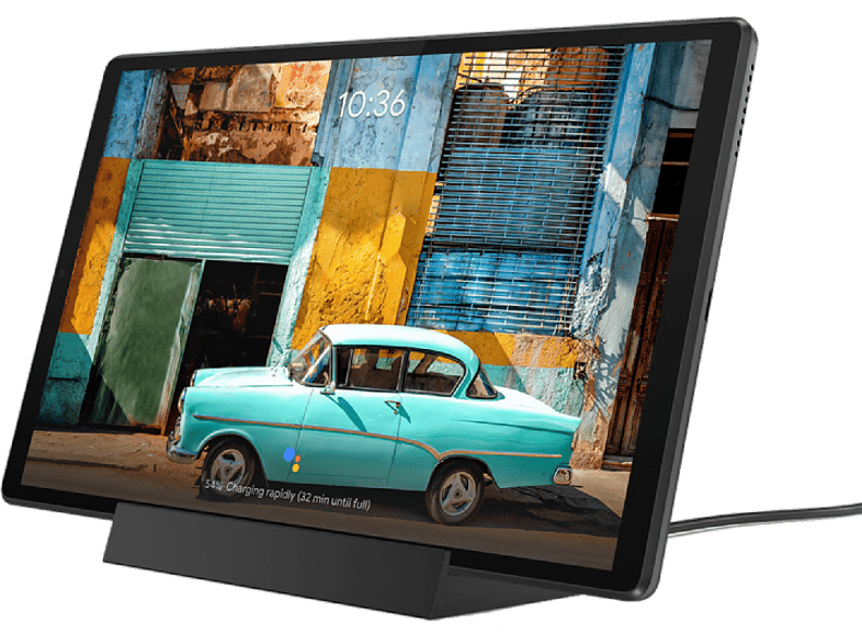 Tablet - Lenovo Tab M10 HD (2nd Gen), 10.1  HD, MediaTek Helio P22T, 4 GB RAM, 64GB eMMC, WiFi, Android + Estación de carga