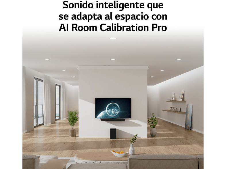 Barra de sonido - LG SC9S, Bluetooth,Subwoofer Inalámbrico, 400 W, Negro