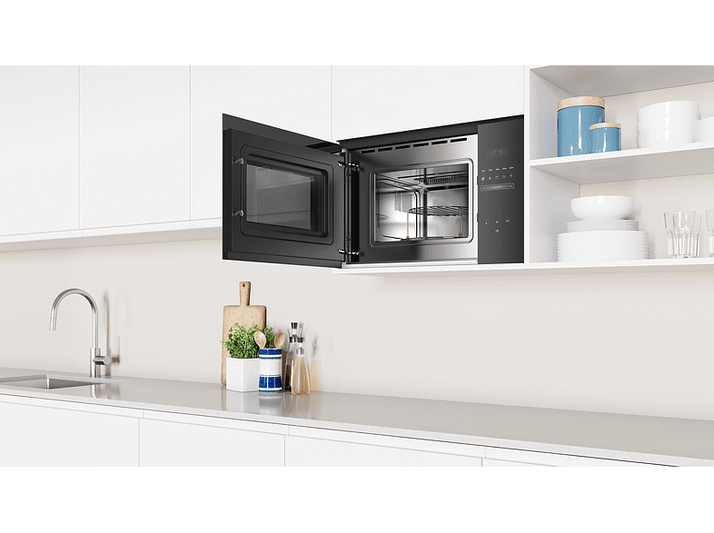 Microondas integrable - Balay 3CG5172N2, 800 W, 5 niveles, 20 l, Negro