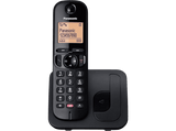 Teléfono - Panasonic KX-TGC250SP, Inalámbrico, 1.6, 50 contactos, Bloqueo llamada, Manos libres, Modo ECO, Hasta 18h, Negro