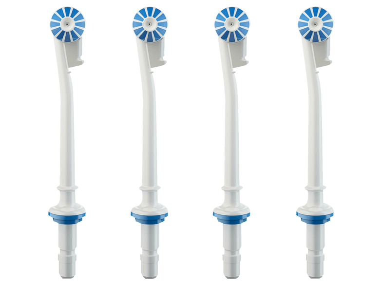Recambio para cepillo dental - Oral-B, Recambio para irrigador Oxyjet, 4 unidades, blanco y azul