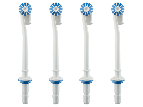 Recambio para cepillo dental - Oral-B, Recambio para irrigador Oxyjet, 4 unidades, blanco y azul