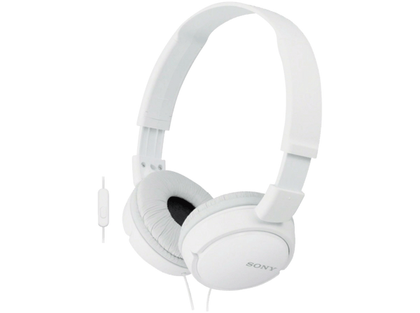 Auriculares con cable - Sony MDR-ZX110AP Blanco, Supra-aural