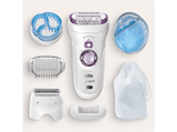 Depiladora - Braun Silk-épil 9-735, Depiladora de arranque, Rasura y exfolia, SensoSmart, 4 Accesorios, Wet&Dry