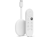Reproductor multimedia - Google Chromecast con Google TV (HD), Resolución 1080 pixels, Mando con control por voz, Nieve