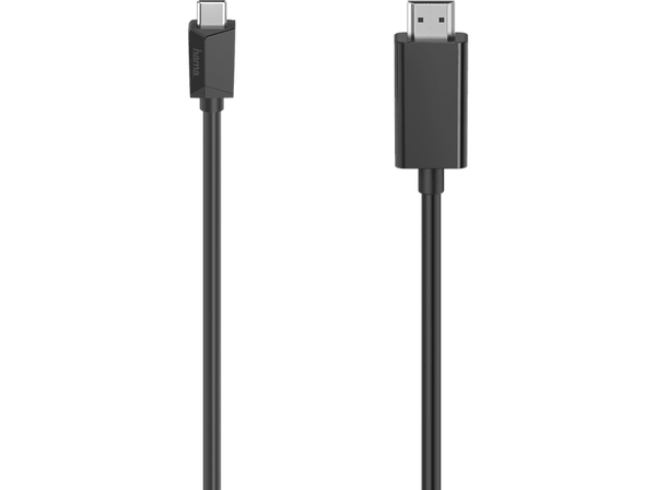 Cable USB - Hama Essential Line, USB - C conección HDMI™, Ultra-HD 4K, 3,00 m, Negro