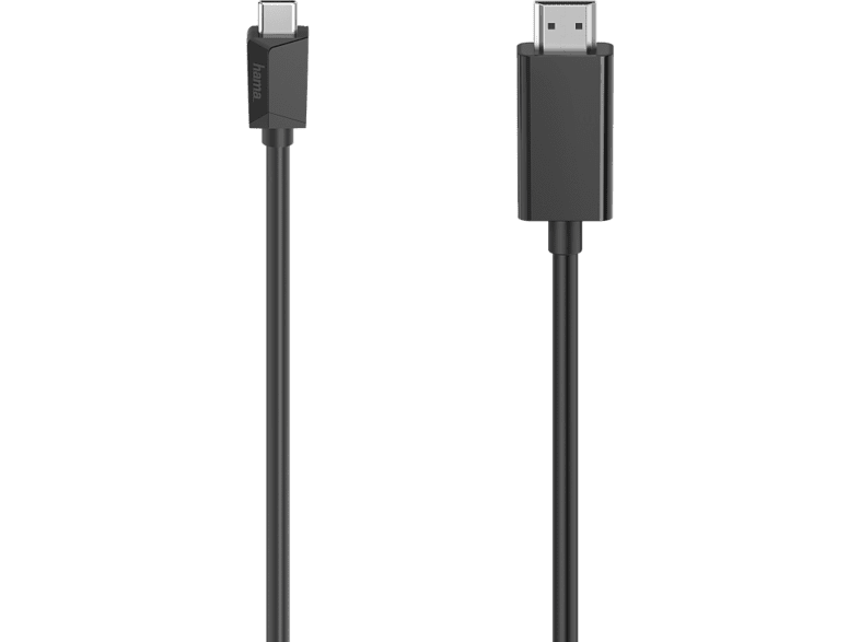 Cable USB - Hama Essential Line, USB - C conección HDMI™, Ultra-HD 4K, 3,00 m, Negro