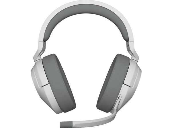 Auriculares gaming - Corsair HS55 Wireless, Bluetooth, Micrófono Omnidireccional, Blanco