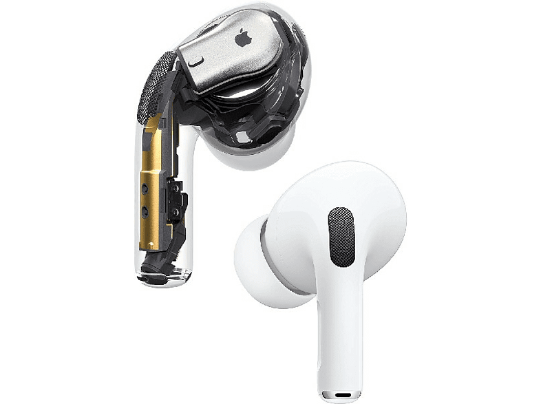 Auriculares inalámbricos - Apple AirPods Pro, True Wireless, Chip H1, Siri, IPX4 + Estuche carga inalámbrico