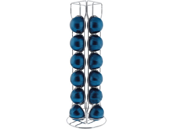 Porta cápsulas - Menz & Könecke Scanpart 2790002107, Para 24 cápsulas Nespresso Vertuo, Inox