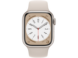 Apple Watch S8 (2022), GPS+CELL, 41 mm,  Caja de aluminio, Vidrio delantero Ion-X, Correa deportiva blanco