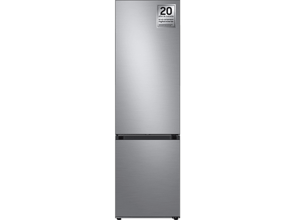Frigorífico combi -  Samsung BESPOKE SMART AI RB38C7B6AS9/EF, Twin Cooling Plus, 200 cm, 387l, No Frost, Metal Cooling, WiFi, Inox