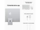 Apple iMac MGTF3Y/A, 24 Retina 4K, Apple M1, 256 GB SSD, GPU de 7 núcleos, MacOS, Plata