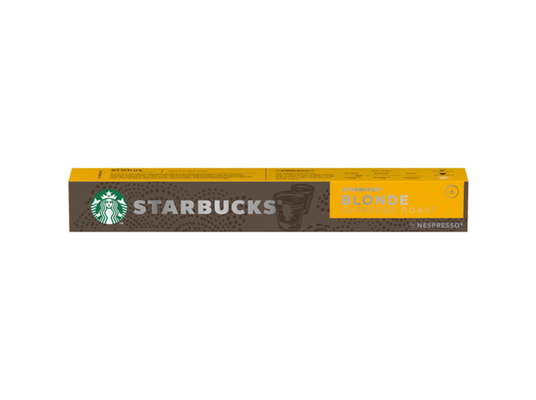 Cápsulas monodosis - Starbucks Blonde Espresso Roast, 10 cápsulas, Intensidad 6, Para  Nespresso