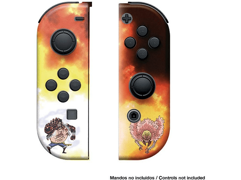 Pack Nintendo Switch - FR-TEC One Piece Luffy vs Doflamingo, Funda, Grips, Protector pantalla, Multicolor