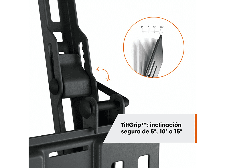 Soporte TV - Vogels TVM1419, 32 - 65, Inclinable, VESA 100 mm x 100 mm - 400 mm x 400 mm, Negro