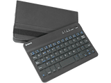 Funda con teclado - Silver HT Gripcase, Para Tablet de 10, Bluetooth, Función de soporte, Negro