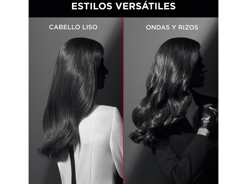 Secador -  Rowenta x Karl Lagerfeld CV887LF0 K/Pro Stylist, 2200 W, Motor AC Pro, 2 velocidades, 3 temperaturas, Tecnol. iónica, Keratin & Glow, Negro