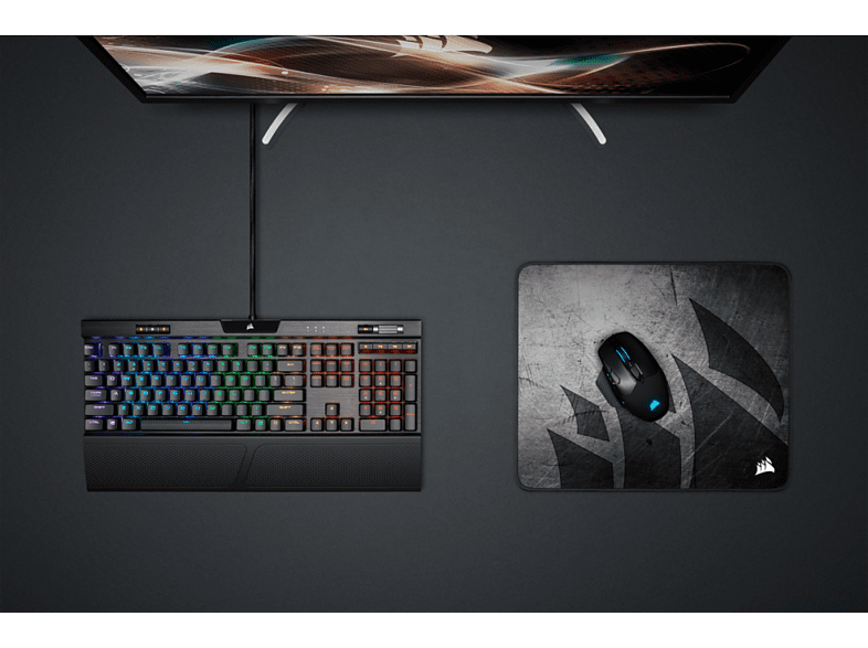 Alfombrilla ratón - Corsair CH-9413631-WW, Tela, Mediana, 360 mm x 300 mm, Gris