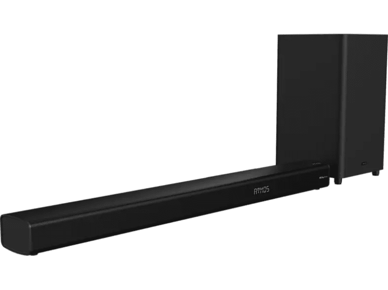 Barra de sonido - Peaq PSB 400, Con subwoofer, 240 W, Dolby Atmos, Bluetooth, HDMI eARC, USB, Negro