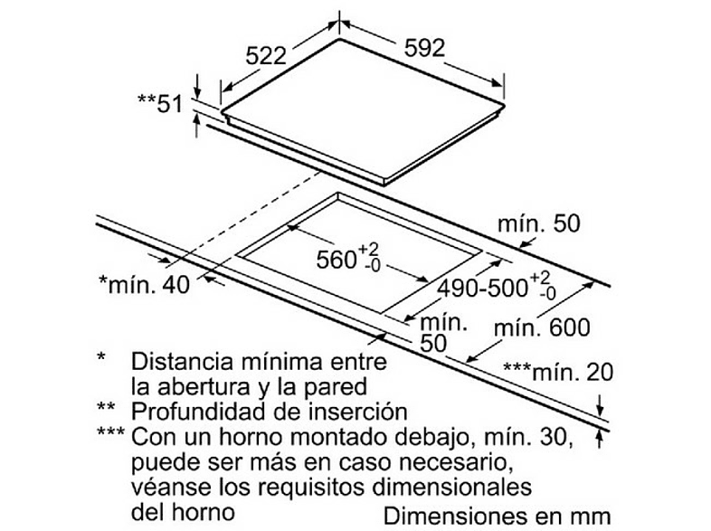 Encimera - Balay 3EB865FR, Eléctrica, Inducción, 3 zonas, 28 cm