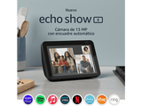 Pantalla inteligente con Alexa - Amazon Echo Show 8 (2ª gen, mod. 2021), HD 8”, 13 MP, Negro
