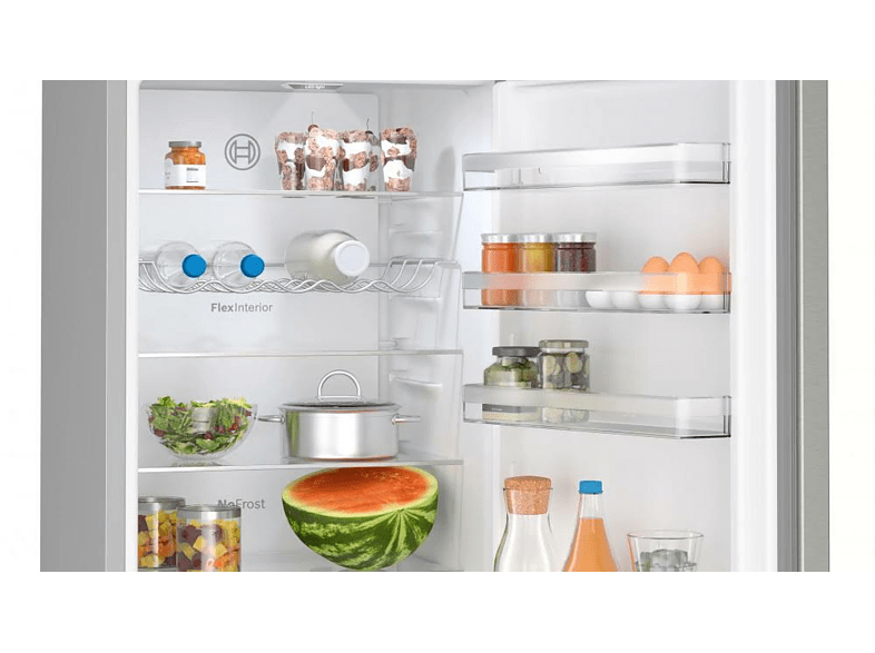 Frigorífico combi - Bosch KGN397ICT, 203 cm, No Frost, 363 l, Inox