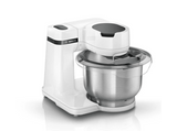 Robot de cocina - Bosch MUMS2EW30, 700 W, Bol 3.8 l, Acero inoxidable, 4 Potencias, Blanco