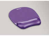 Alfombrilla con reposamuñecas - Fellowes Gel Crystals, en color violeta