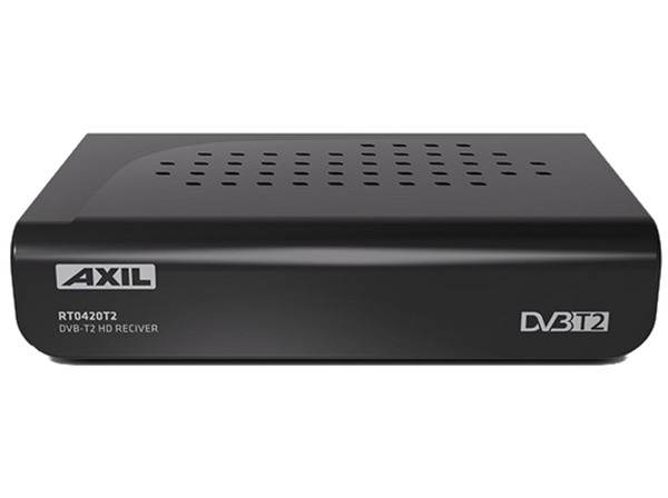 Receptor TDT - Axil RT 0420 T2, Grabador USB, Función Timeshift, DVB-T2 (TDT2)