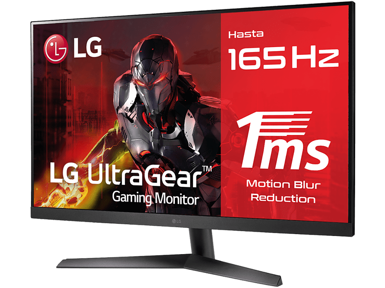 Monitor gaming - LG 32GN50R, 31.5, Full-HD, 1 ms, 165 Hz, HDMI x2, DisplayPort 2, USB, Negro