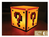Lámpara - Avance. Super Mario Bros. Light Question Block, 18 cm, Luz ambiental, USB, Encendido/apagado táctil, Multicolor