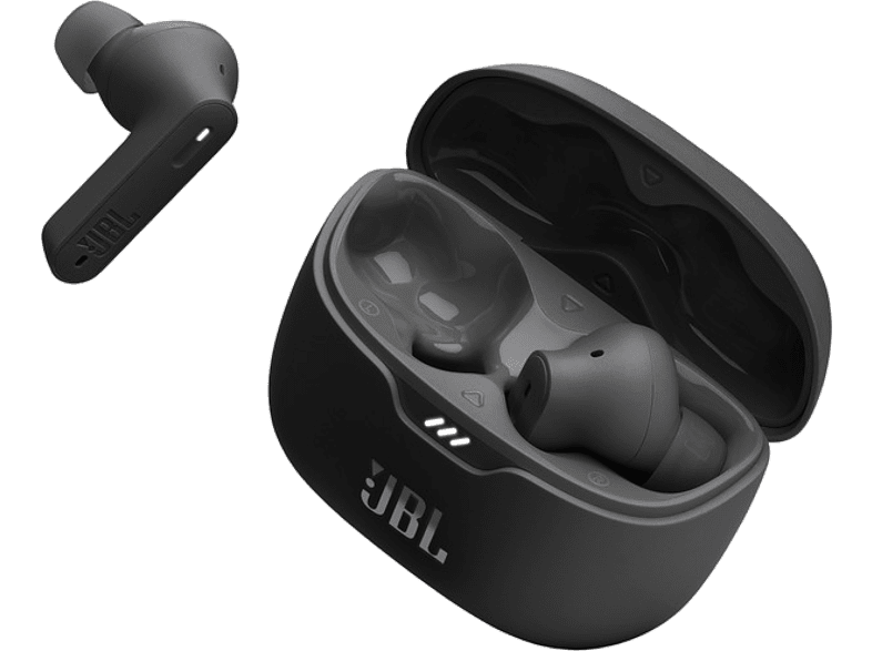 Auriculares True Wireless - JBL Tune Beam, 48h Autonomía, Graves puros, Cancelación ruido, Negro