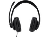 Auriculares con cable - Hama HS-USB300, USB, Para PC y portátil, Micrófono, Negro
