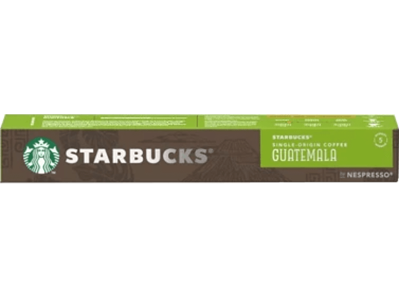 Cápsulas monodosis - Starbucks Nespresso - Guatemala, Arábica, Frutos secos, 10 Cápsulas