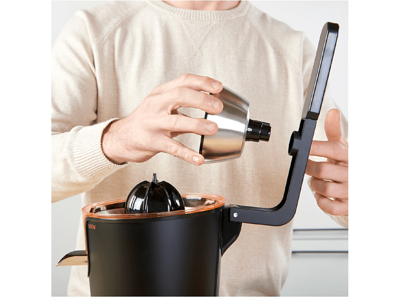 Exprimidor - Taurus SQ600X, 600W, 0.65 L, Acero inoxidable