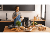 Robot de cocina - Cecotec Olla GM Modelo H Deluxe FRY, Multifunción, 1530 W, 6 L, Programable, Freidora de Aire, Báscula integrada, Negro y Plateado