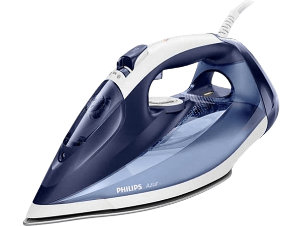 Plancha de vapor - Philips GC4556/20, 2500W, 50 g/min, Golpe de vapor 220 g, Suela SteamGlide Plus, Azul